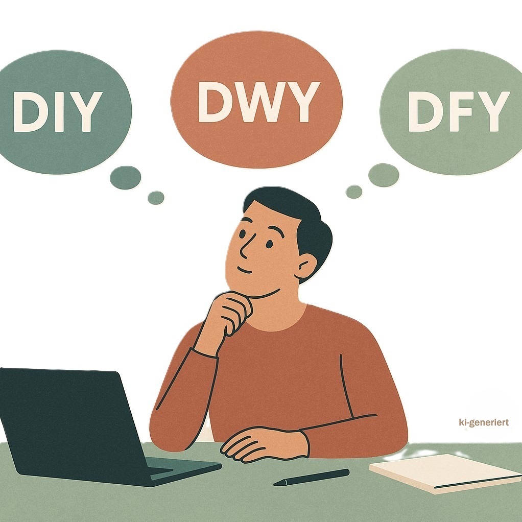 DIY, DWY oder DFY – drei Service-Modelle im Vergleich